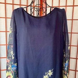 Fashion Mia Floral Shift Midi NWT